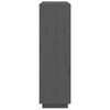 vidaXL Highboard Grey 110.5x35x117 cm Solid Wood Pine