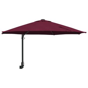 vidaXL Garden Parasol Bordeaux Red 248 x 248 x 148 cm