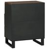 vidaXL Bedside Cabinet Walnut 50 x 33 x 62 cm Solid Acacia wood