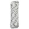 vidaXL Boat Rope 10 mm 12 m White and Black Polyester