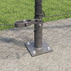 vidaXL Fence Post Grey 50 x 1.6 m (25 mm mesh) Steel and PVC