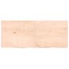 vidaXL Table Top 120x50x(2-4) cm Untreated Solid Wood Oak