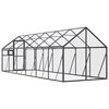vidaXL Aviary Anthracite 1.79x6x1.85 m Aluminium
