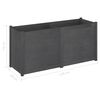 vidaXL Garden Planter Grey 150x50x70 cm Solid Pinewood