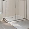 vidaXL Rectangular ABS Shower Base Tray White 80x110 cm