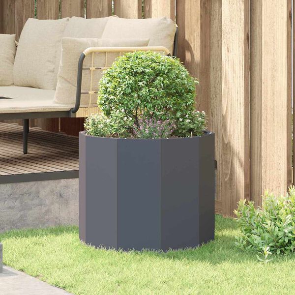 vidaXL Planter Anthracite 60 x 60 x 50 cm Steel