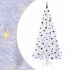 vidaXL Artificial Christmas Tree with Stand White 240 cm PVC and Steel