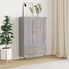 vidaXL Highboard Grey Sonoma 69.5x31x115 cm Engineered Wood