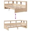 vidaXL Bookcase Bed without Mattress 100x200 cm Solid Wood Pine