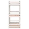 vidaXL Triple Bunk Bed without Mattress White 75x190 cm Small Single Solid Wood Pine