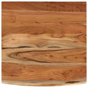 vidaXL Desk Top 80x80x2.5 cm Square Solid Wood Acacia Live Edge