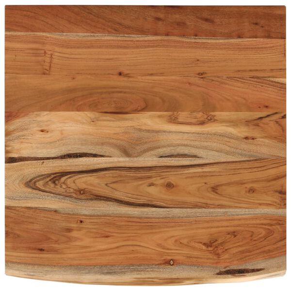 vidaXL Desk Top 80x80x2.5 cm Square Solid Wood Acacia Live Edge