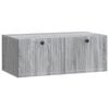 vidaXL Wall-Mounted TV Cabinet Grey Sonoma 78.5 x 41 x 30 cm