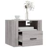 vidaXL Wall-mounted Bedside Cabinets 2 pcs Grey Sonoma 50x36x40 cm