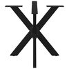 vidaXL Dining Table Leg Spider Shape Black 85x85x(72-73) cm Steel