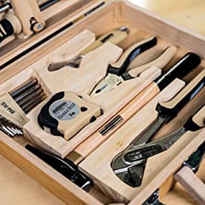 Brüder Mannesmann 24 Piece Tool Set Bamboo Case