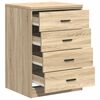vidaXL Garage Storage Cabinet Sonoma Oak 60x51x85 cm Solid Wood Pine
