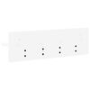 vidaXL Wall-Mounted Coat Rack White 60 x 10.5 x 18 cm Engineered wood