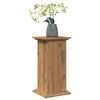 vidaXL Display Stand with Storage Artisan Oak 31x30x60 cm Engineered Wood
