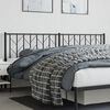vidaXL Metal Headboard Black 200 cm