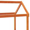 vidaXL Kids' Bed Roof Wax Brown 108x70x176.5 cm Solid Wood Pine