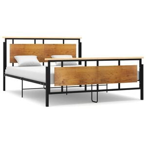 vidaXL Bed Frame without Mattress Metal 160x200 cm