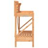 vidaXL Potting Bench with Trellis Brown Solid Wood Fir
