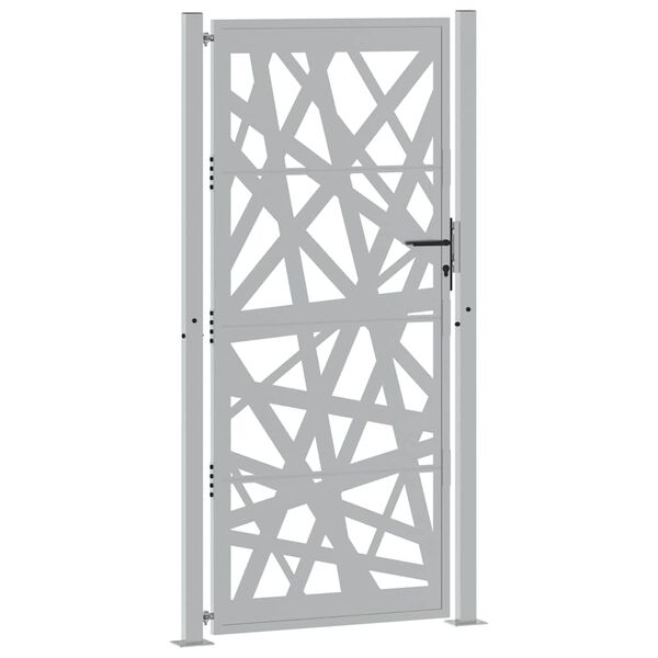 vidaXL Garden Gate 100x200 cm Weathering Steel Light Design