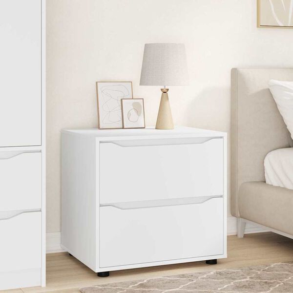 vidaXL Storage Cabinet White 60 x 48 x 57 cm Engineered Wood