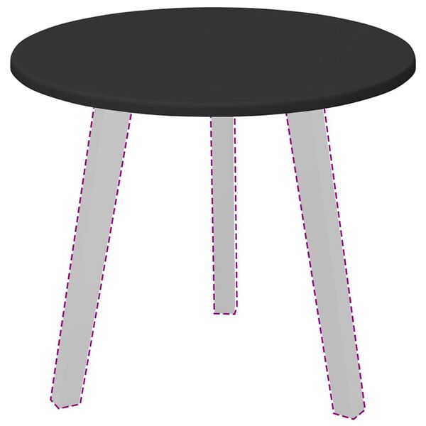 vidaXL Table Top Black 50 x 50 x 1.5 cm Engineered Wood