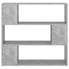 vidaXL Book Cabinet Room Divider Concrete Grey 100x24x94 cm