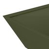 vidaXL Garden Planter 5 pcs Olive Green 50 x 50 x 15 cm