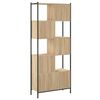 vidaXL Bookcase Sonoma Oak 72x28x172 cm Engineered Wood