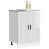 vidaXL Kitchen Base Cabinet&nbsp;Porto High Gloss White Engineered Wood