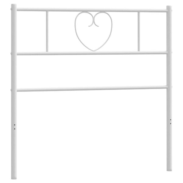 vidaXL Metal Replace Headboard White 75 cm