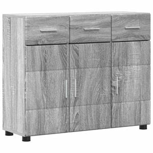 vidaXL Sideboard Grey Sonoma 88.5 x 30.5 x 73 cm Engineered Wood