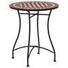 vidaXL Table | Brown, black, cream | Powder-coated iron, ceramic | Medium
