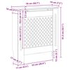 vidaXL MDF Radiator Cover Grey 78 cm