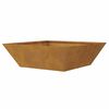 vidaXL Garden Planter 5 pcs Rusty 50 x 50 x 15 cm Weathering Steel