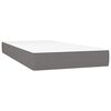 vidaXL Pocket Spring Bed Mattress Dark grey 120 x 190 x 20 cm Foam