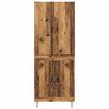 vidaXL Highboard 2 pcs Old Wood Engineered Wood