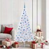 vidaXL Artificial Christmas Tree with Stand White 180 cm PVC and Steel