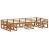 vidaXL Outdoor Sofa Set 11 pcs Natural Solid Acacia Wood