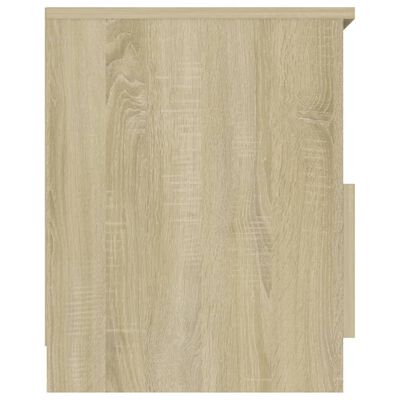 vidaXL Bed Cabinet Sonoma Oak 40x40x50 cm Engineered Wood