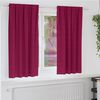 vidaXL Blackout Curtains with Rings 2 pcs Wine Red 175 x 140 cm