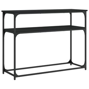 vidaXL Console Table Black 100x35,5x75 cm Engineered Wood