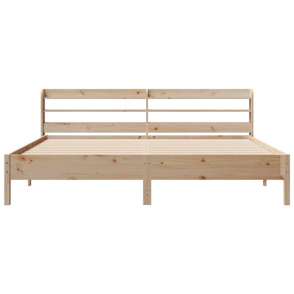 vidaXL Bed Frame without Mattress 200x200 cm Solid Wood Pine