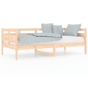 vidaXL Day Bed without Mattress Solid Wood Pine 90x190 cm Single