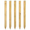 vidaXL Fence Posts 5 pcs Green 120 cm Solid Pine Wood