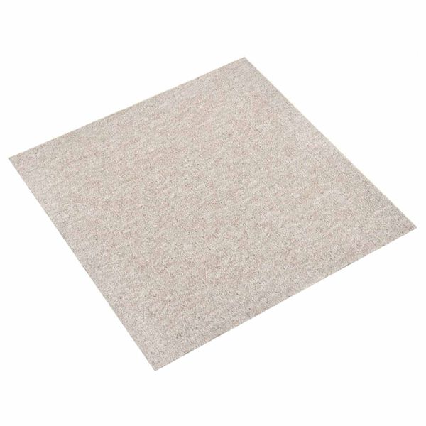 vidaXL Carpet 20 pcs Light Beige 50 x 50 cm 100% Polypropylene